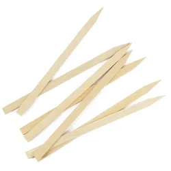 DayBays 6000 Stk. Flachspieße aus 100% Bambus 35 cm Flache für Kebap (Adana) mit Scharfe und Flache Spitze