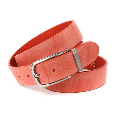 Ledergürtel ANTHONI CROWN, Herren, Gr. 95, pink, Leder, unifarben, Gürtel Ledergürtel, Pflanzlich gegerbter Vollrindledergürtel