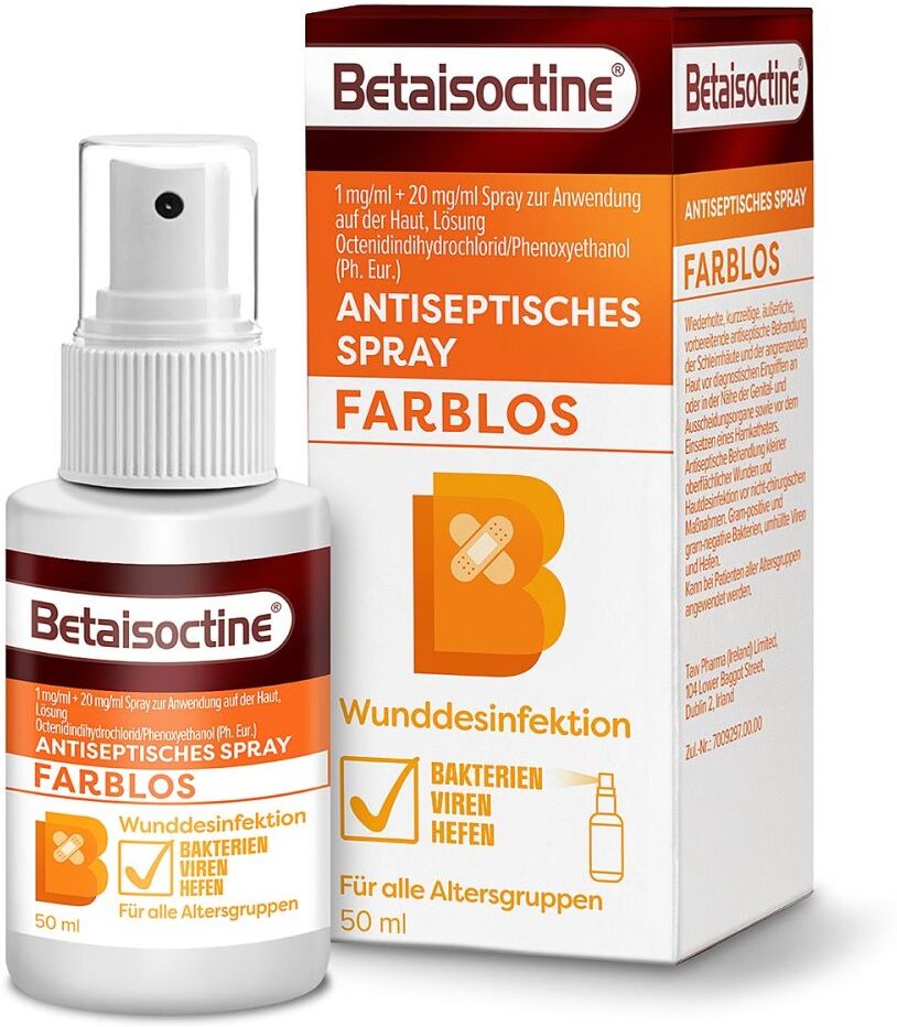 Betaisoctine Spray antiseptische Wunddesinfektion