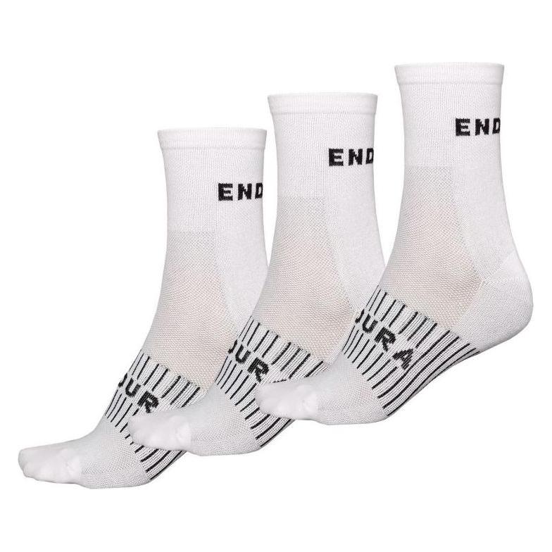 Endura Coolmax Race Socken (Dreierpack) (S) (E1263WH/S-M)