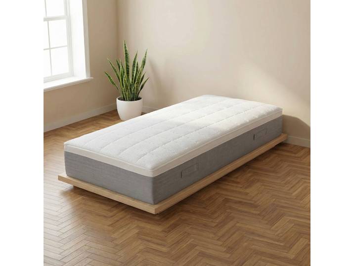 Boxspring-Wendematratze Select 90 x 200cm Kern: Taschenfedern Bezug: Doppeltuch Weiß