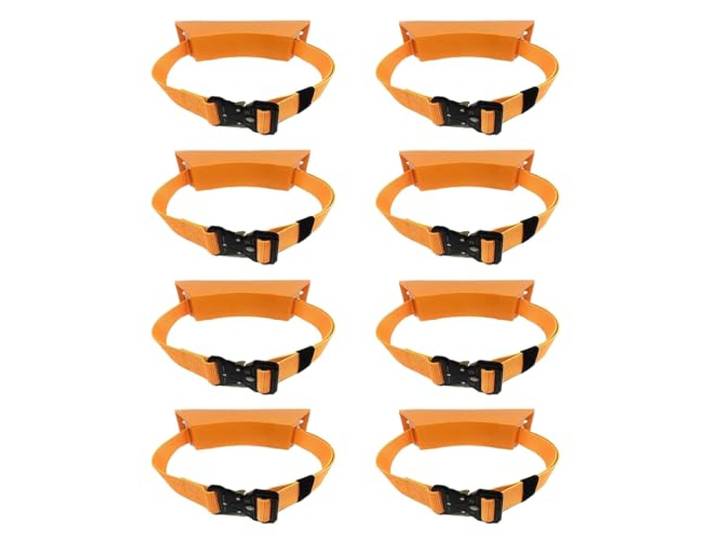 An der Wand montierter Flaschenhalter(Orange,8 pack)
