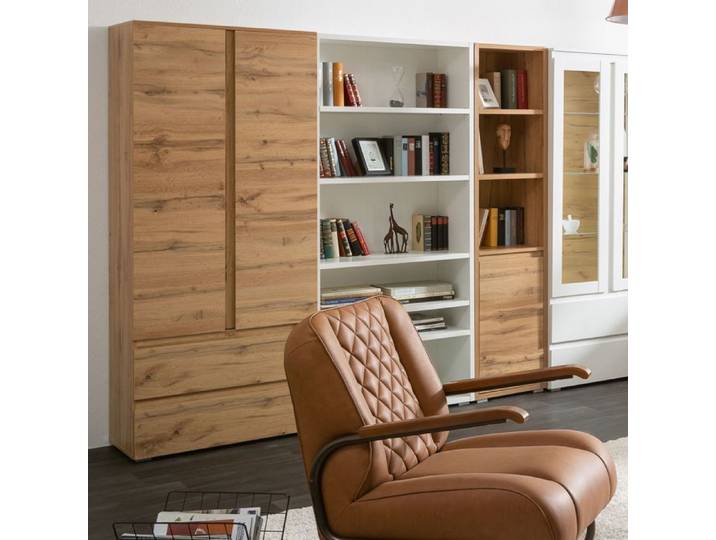 Armoire en bois imitation chêne - AR7057 - Bois naturel - Terre de Nuit