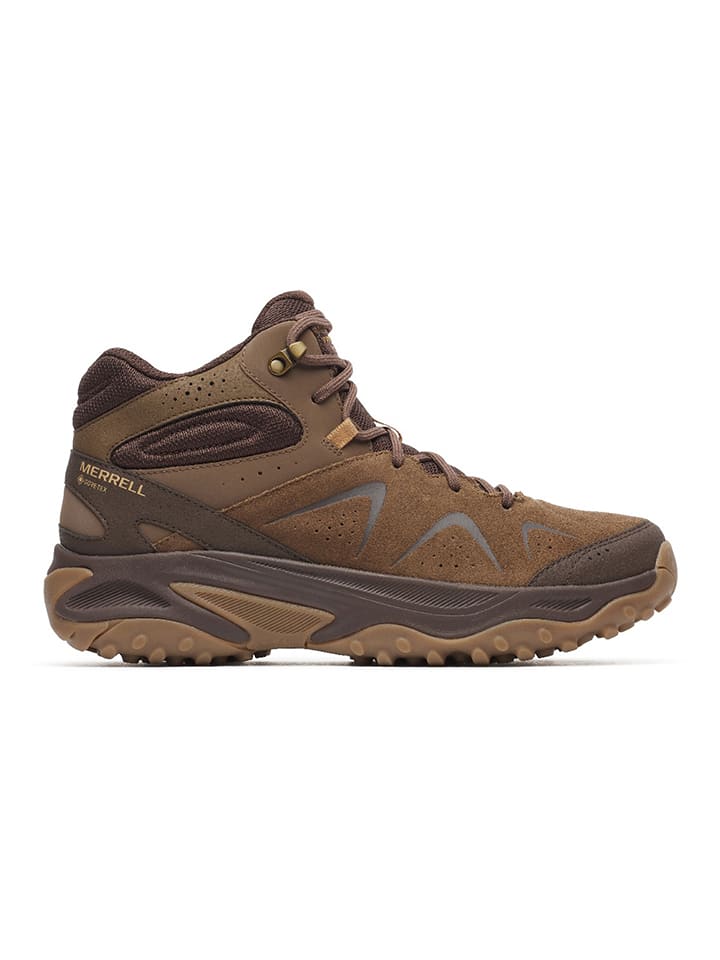 Merrell Leder-Trekkingschuhe "Yokota 3" in Hellbraun - 48