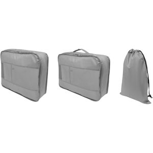 Böttcher-AG Koffer-Organizer Travel Attendant, grau Set 3-tlg., mit Reißverschluss & Tragegriff