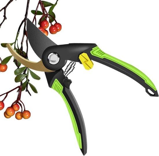 Tuinschaar Bypass Plantenknipper van Hoog Koolstofstaal - Zwart - 21,5 cm