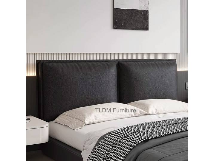 Têtes de lit en cuir rembourrées anti-griffes pour chat, lit tatami sans coussin de tête de lit, anti-collision, double tête de lit pour meubles PP