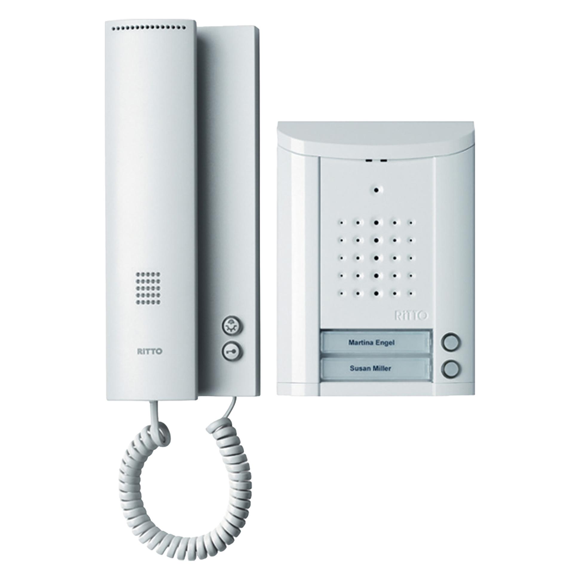 Schneider Electric 2 Familien TürSprechanlagenSet weiss (Kabelgebunden) (1841270)