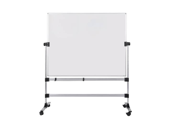 Bi-Office Tableau blanc pivotant émaillé Earth - L.180 x H.120 cm - Magnétique - Cadre Aluminium