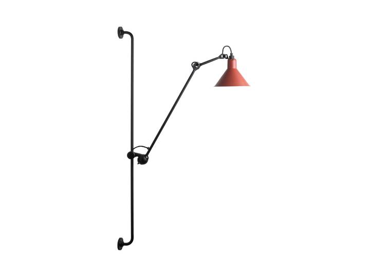 DCW éditions - Applique déportée Lampes Gras - Rouge - Acier - Designer Bernard-Albin Gras