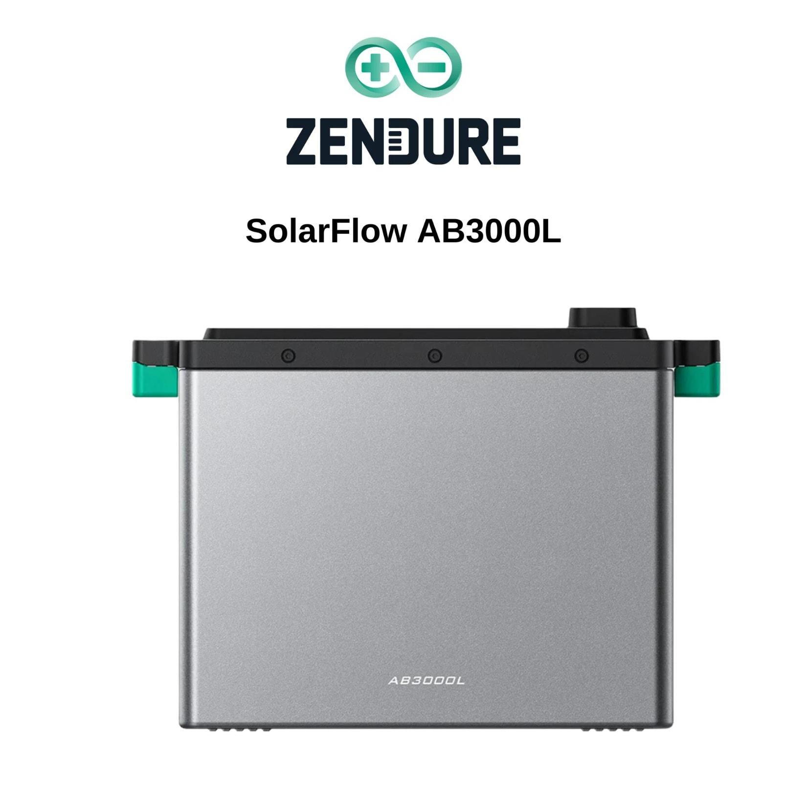 Zendure SolarFlow AB3000L Erweiterungsakku 2880Wh Speicher,Speicher für 2400PRO / 2400AC+, 0% MwSt