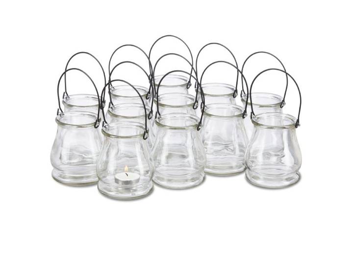 Relaxdays 96x windlicht glas