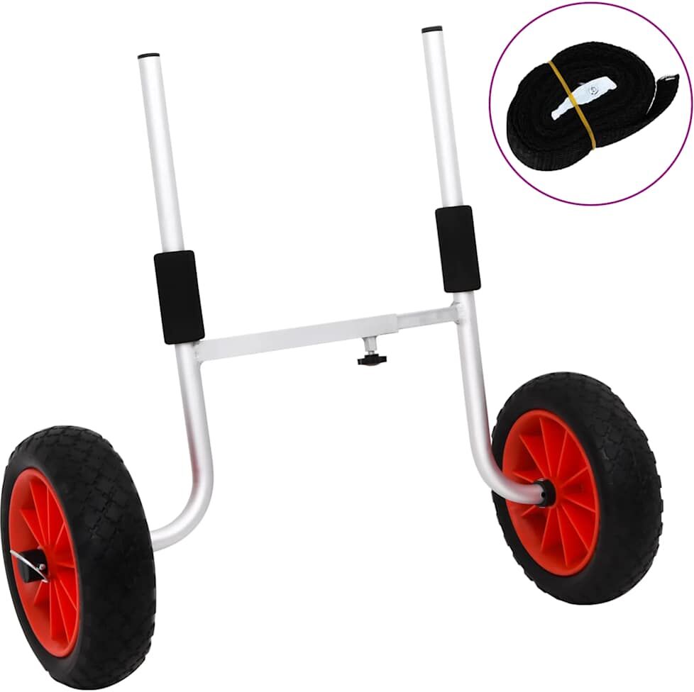 vidaXL Chariot pour kayak 90 kg aluminium
