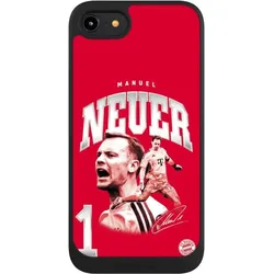 Nivocase Handyhülle für Apple iPhone 7 Hülle NIVOpure Case Schwarz FC Bayern München FCB Manuel Neuer (Apple iPhone 7), Smartphone Hülle, Schwarz