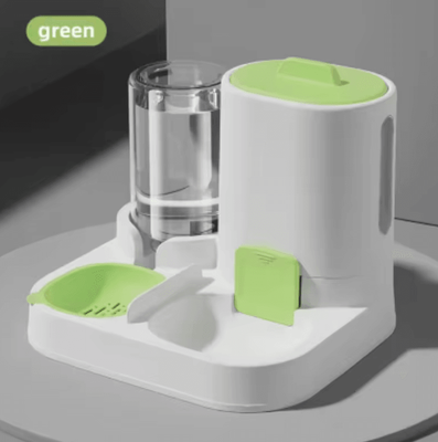 Inspire Curations AquaServe 2 in 1 Cat & Dog Food Bowl With Automatic Water Dispenser green