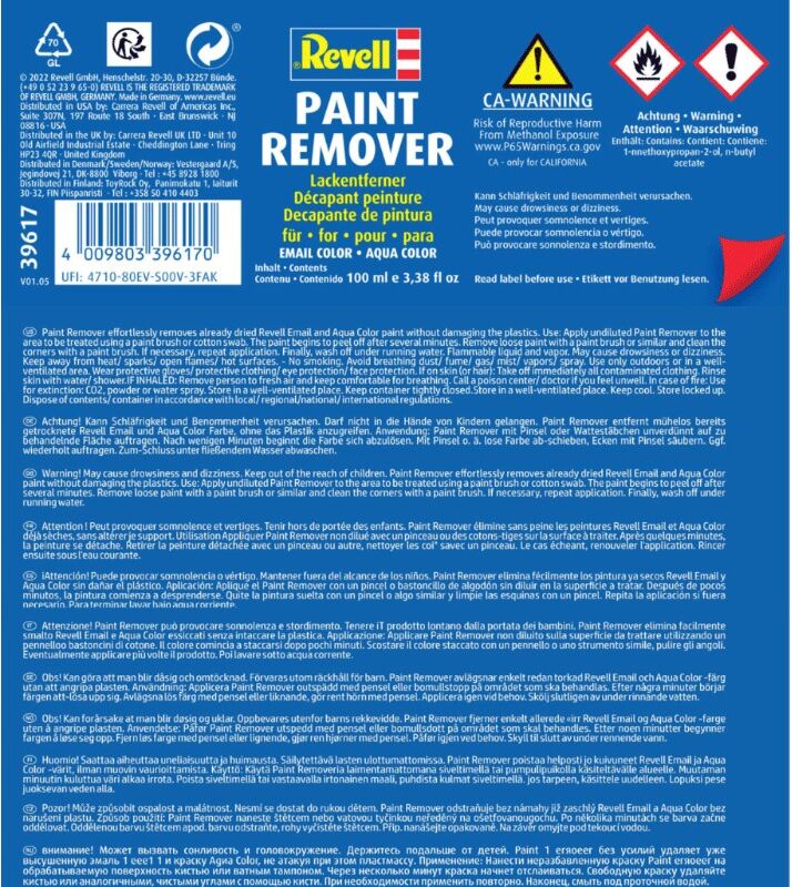 Dissolvant Paint Remover - Revell