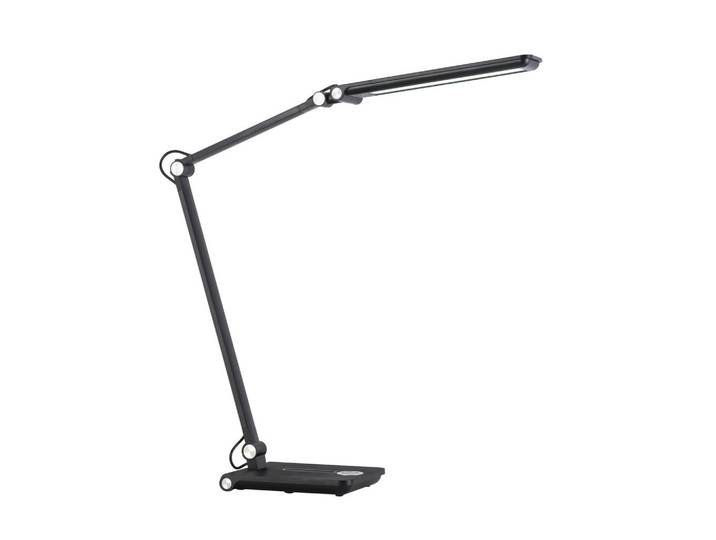 Novel Led-Schreibtischleuchte, Schwarz, Chromfarben, Kunststoff, Uni, 80 cm, höhenverstellbar, Touch (on/off), Farbtemperaturwechsler, einfach zu transportieren, Lampen & Leuchten, Innenbeleuchtung, Tischlampen, Schreibtischlampen