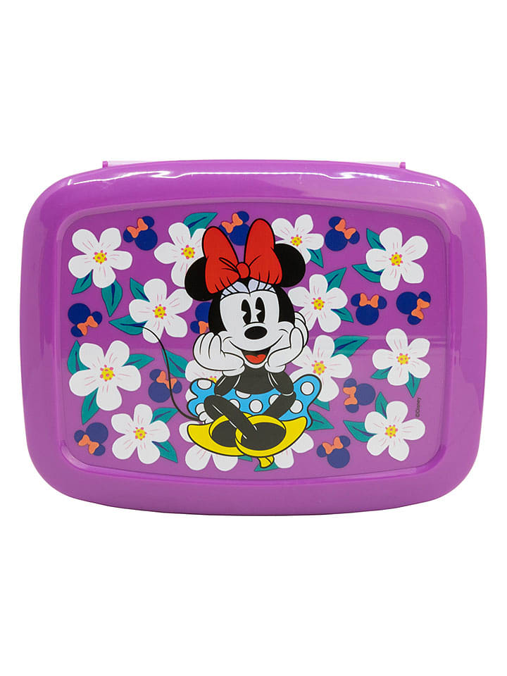 Stor Lunchbox "Minnie" in Lila/ Gelb - onesize