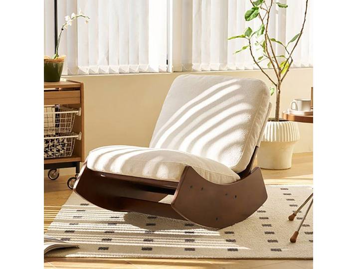 Fauteuil à bascule confortable fauteuil à bascule rembourré de parfait pour de multiples configurations Fauteuil