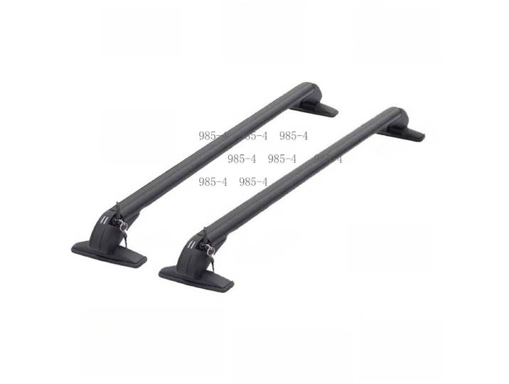 Barres de toit universelles en aluminium noir, 1 paire, pour montage sur rail de toit de voiture, cadre horizontal supérieur, porte-bagages avec serrure