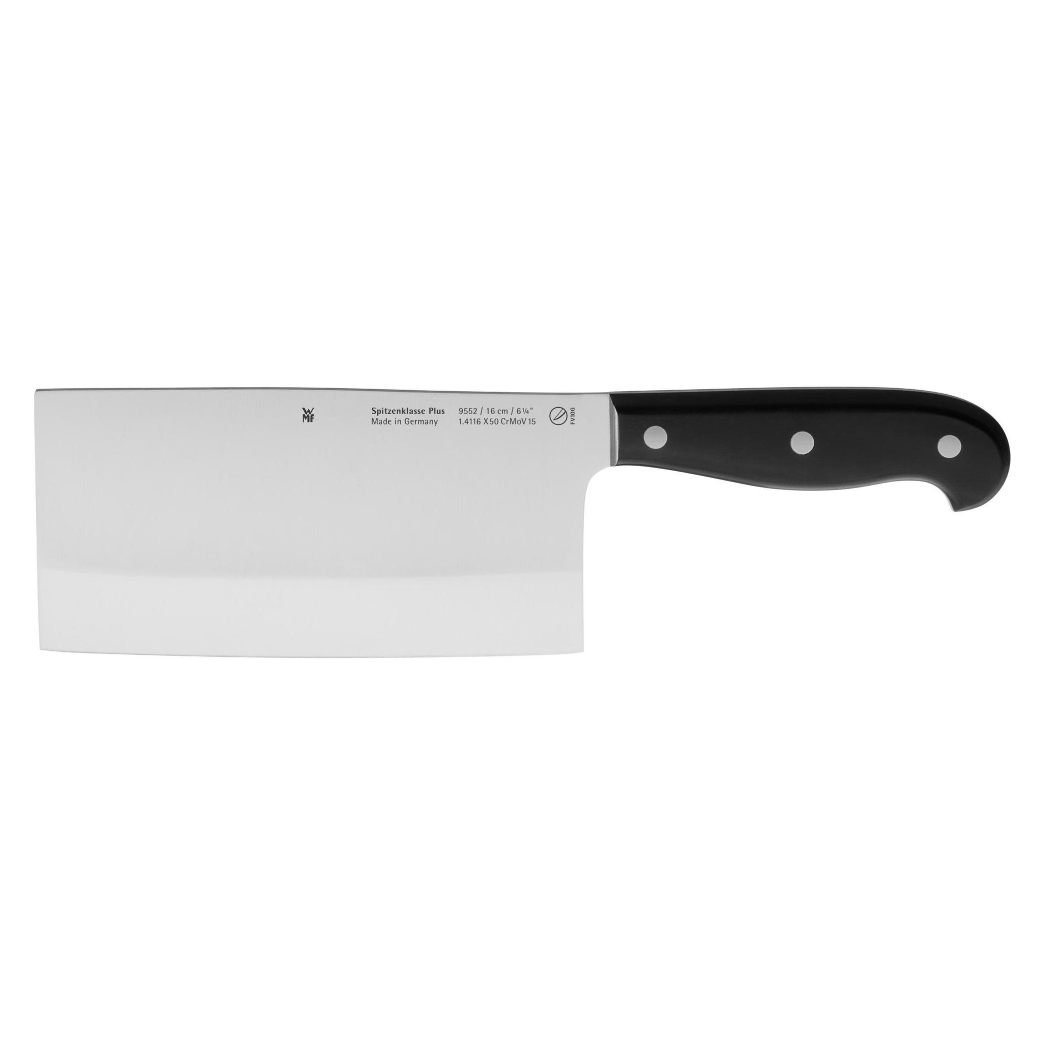 WMF Chinesisches Kochmesser SPITZENKLASSE PLUS Schwarz (16 cm) (18.9552.6032)
