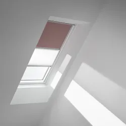 VELUX Verdunkelungs-Rollo Duo DFD PK04 4578S Rosenholz/Weiß, alu