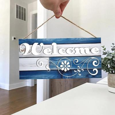 Uplift Picks Rustic Wooden Welcome Sign Farmhouse Wall Hanging Front Door Decor small