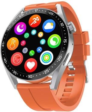 Inspired Deals HW28 Bluetooth Call Smart Watch With NFC Payment IP67 Waterproof Health Monitoring Fitness Tracker orange