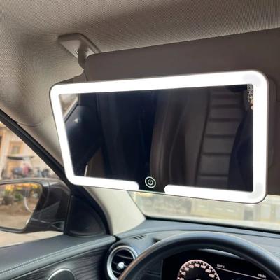 Uplift Treasures LED Rechargeable Car Sun Visor Makeup Mirror white