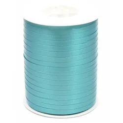 Star 500m Geschenkband Ringelband 5mm - wasserfestes Kunststoff Dekoband Schleifenband Polyband Luftballonband zum Anbinden von Luftballons Basteln Türkis