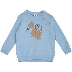 Müsli Pullover Drache, hellblau, 62