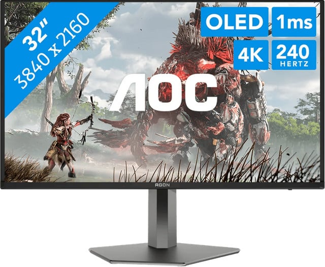 AOC AGON AG326UZD2 QD-OLED 4K UHD Gaming Monitor 240Hz