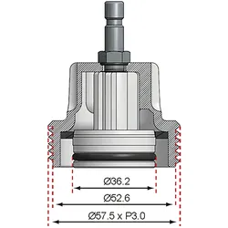 BGS Adapter Nr. 8 für Art. 8027 / 8098 für VW - 8027-8