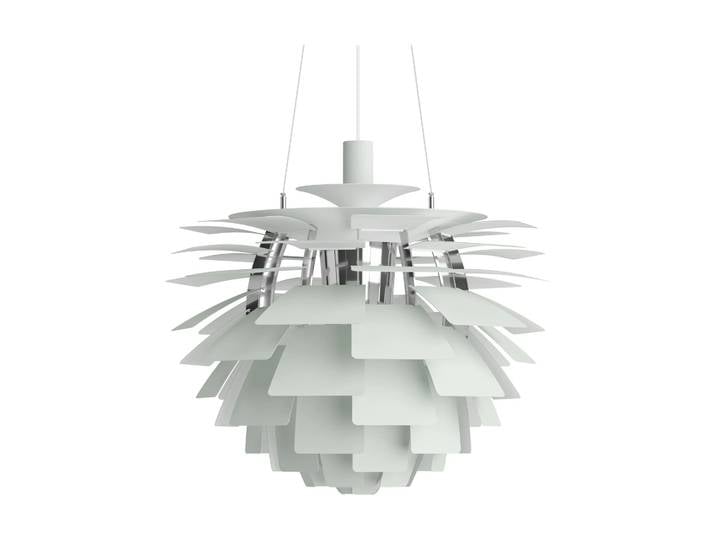 Louis Poulsen Suspension PH Artichoke Ø60cm Dusty green-high lustre chrome plated
