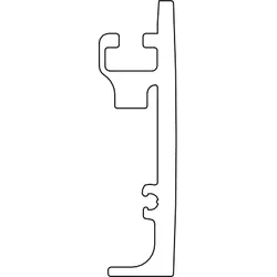 HSK Ersatzteile Oberprofil innen, links / rechts, Chrom, E88257-1-R-41 E88257-1-R-41