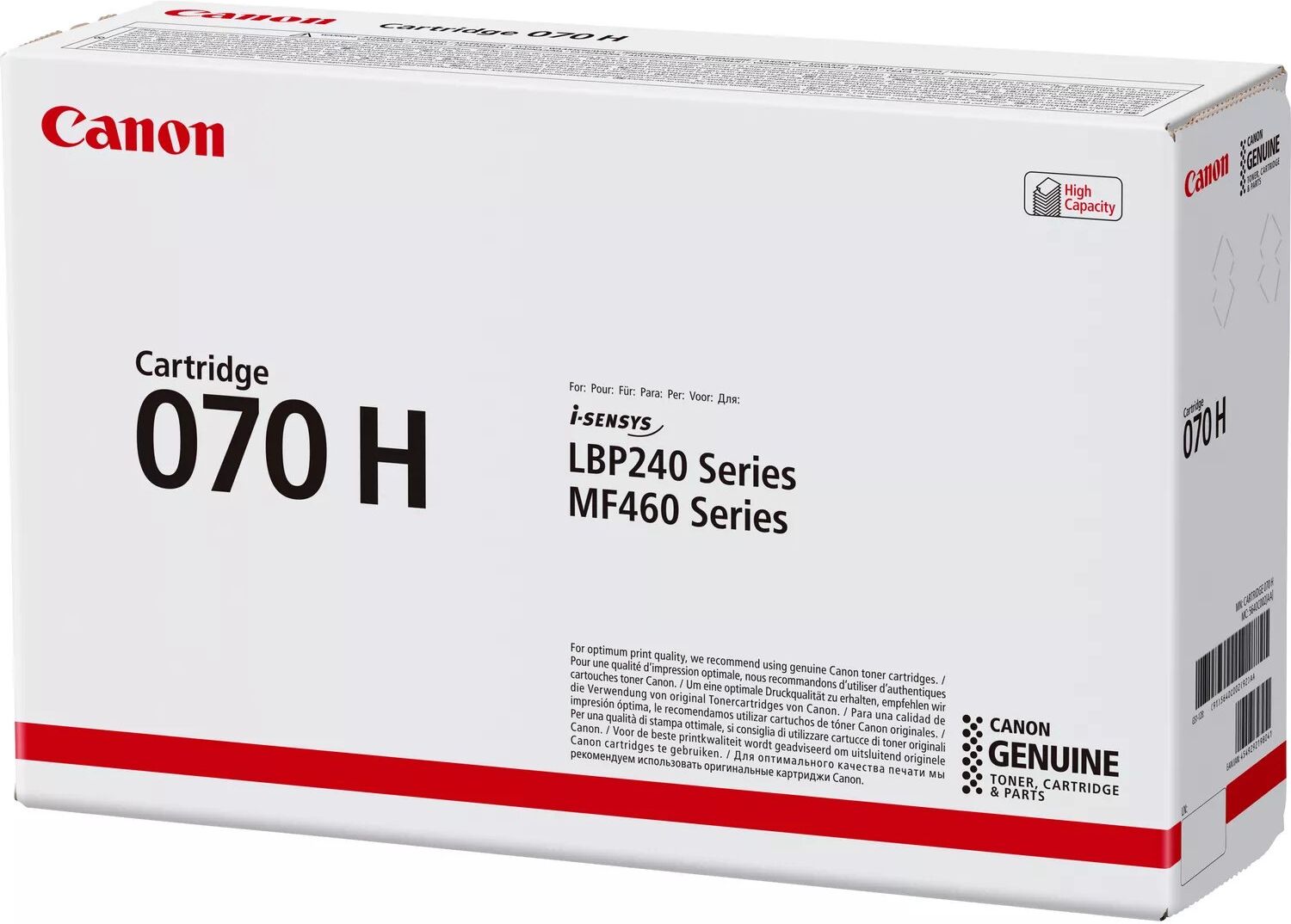 Canon Black Toner Cartridge - 070H High Capacity (10,200 pages)