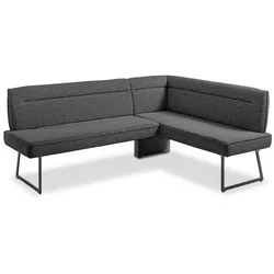 Komfort & Wohnen Eckbank Game plus Stoff Dark Grey