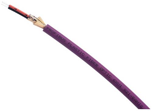 Siemens 6XV18210BN20 Glasfaser LWL Anschlusskabel Violett, Orange, Schwarz 980/1000 µ