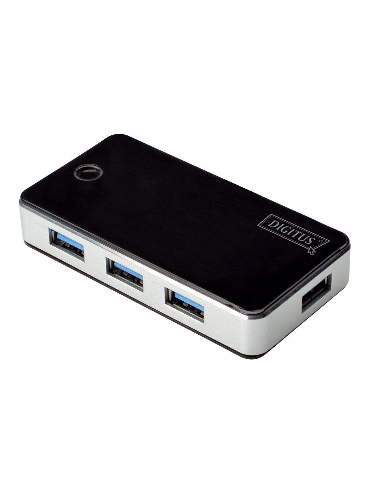 DIGITUS DA-70231 - hub - 4 ports USB-Hubs - USB 3.2 - 4 - Schwarz