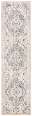SAFAVIEH Illusion Gisselle Vintage Boho Oriental Viscose Medallion Rug with Fringe