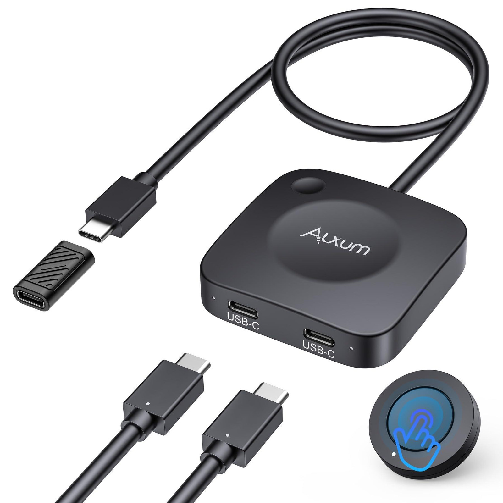 Selius USB-C Switch voor 2 Computers met 8K Video en 140W PD