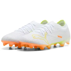 PUMA Ultra Nitro 7 Match White FG Fußballschuhe 01 - PUMA white/yellow alert/heat fire 43