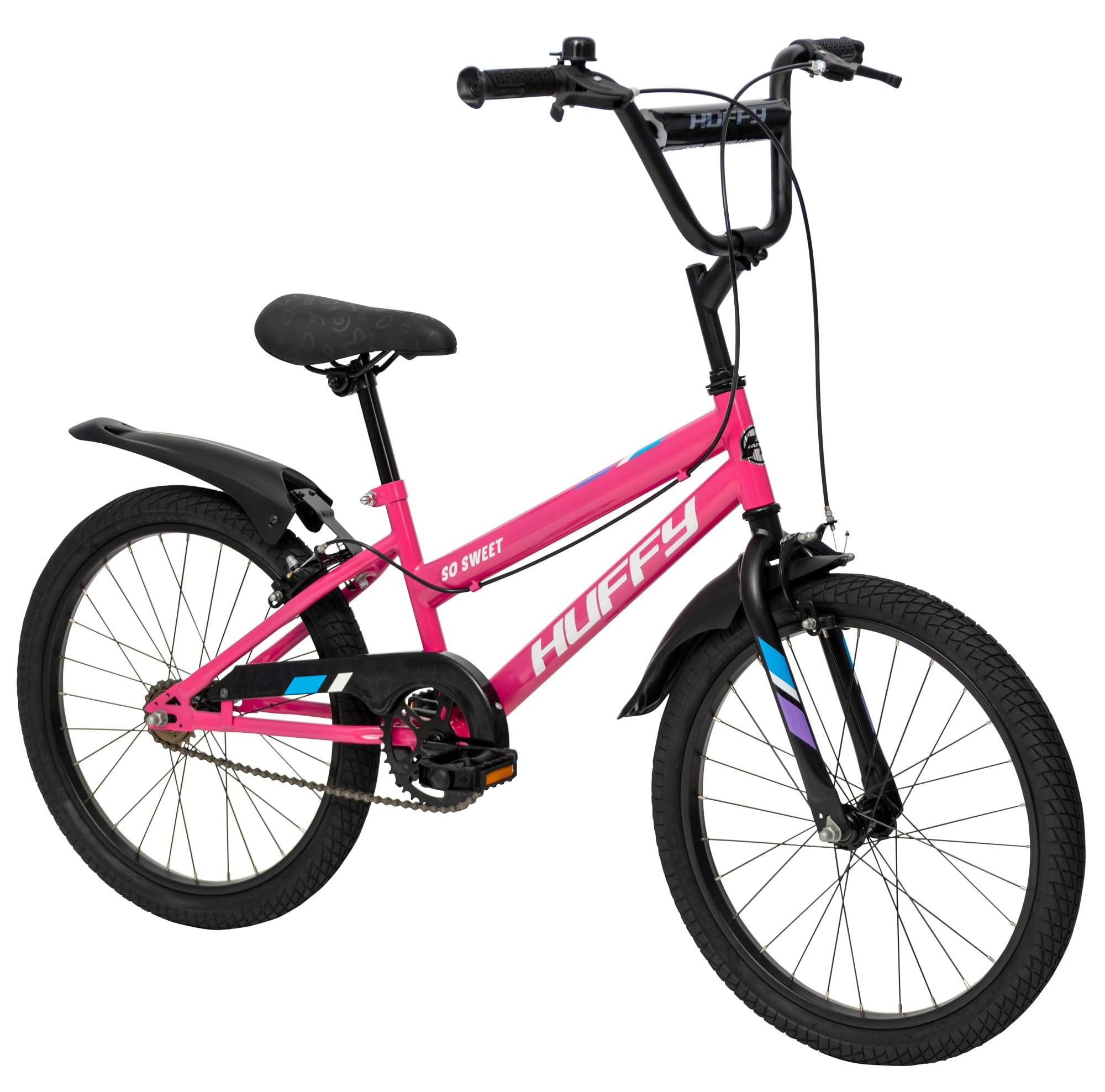 Kinderfahrrad 20 Zoll, rosa, Stahlrahmen, 5-9 Jahre