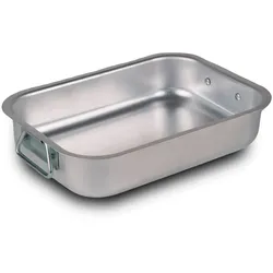 Mamù Bräter aus weißem Aluminium mit Eisengriff, für den privaten oder professionellen Gebrauch, 30 cm