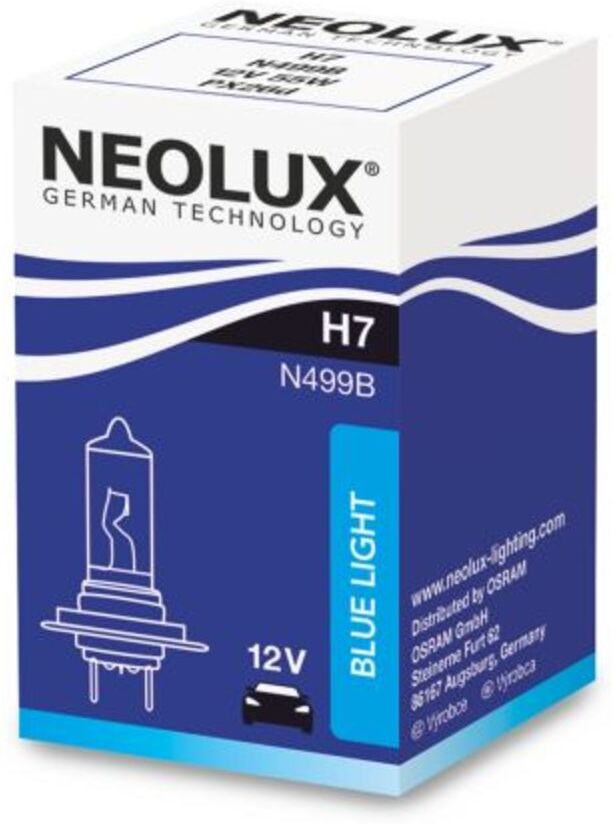 Glühlampe Halogen NEOLUX H7 Blue Light 12V, 55W, 1 Stück