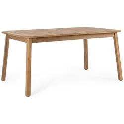 Gartenesstisch Danubio Ausziehbar - Akazienholz, Teak-Effekt, 160-210 x 100 cm