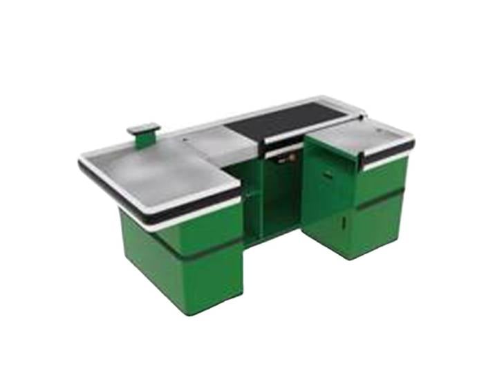 Comptoir de caisse de supermarché de qualité garantie, design de supermarché
