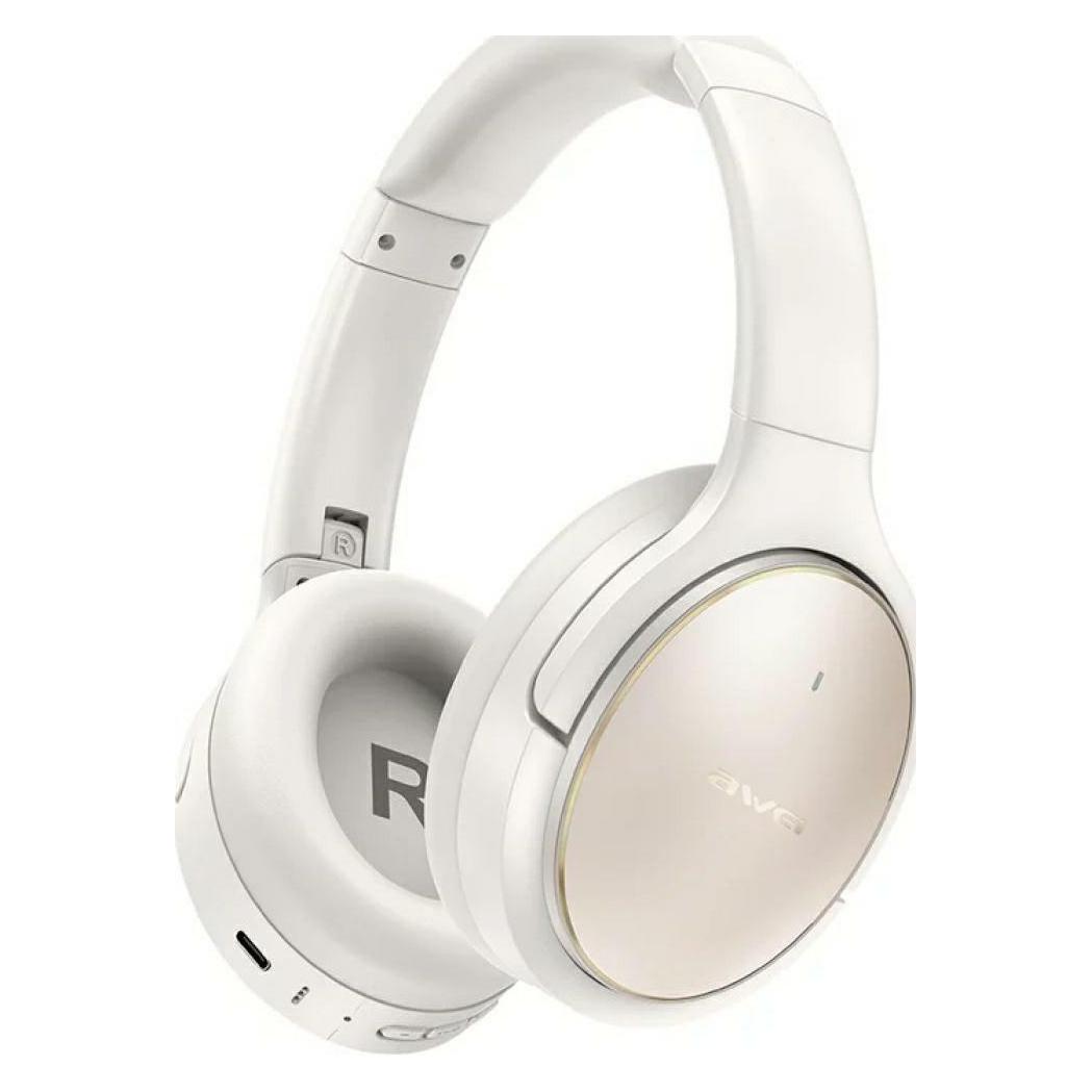 Awei over-ear Bluetooth headphones AT20 white (ANC, NC, 65 h, Kabellos) (AWE000297)
