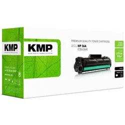 KMP, Toner, H-T112 Toner kompatibel mit HP CB 436 A (BK)