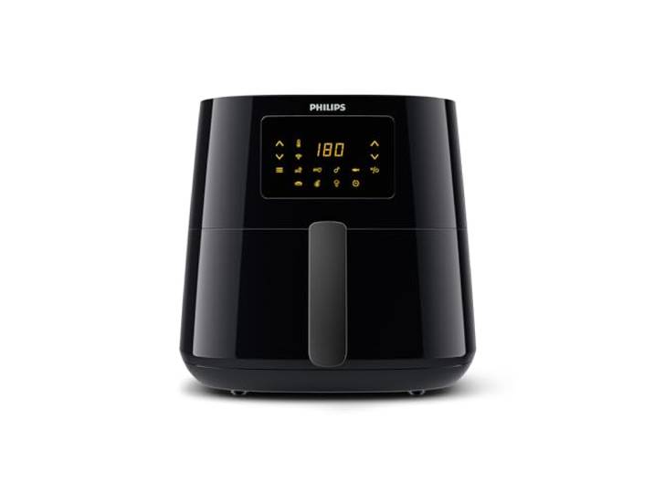 Philips Essential Airfryer Heißluftfritteuse XL, Schwarz, 6,2 L Kapazität, 2000W, digitales Display, WiFi-verbunden (HD9280/90)